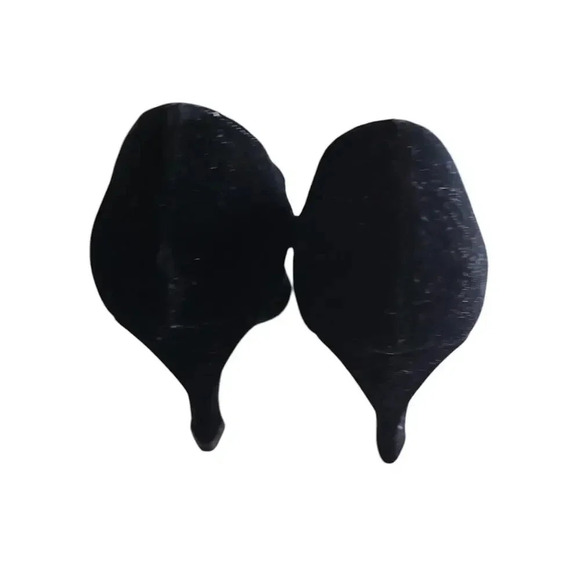 Style Ellemenno Velvet Ankle Chain Heels Black Size 9 - Picture 6 of 8